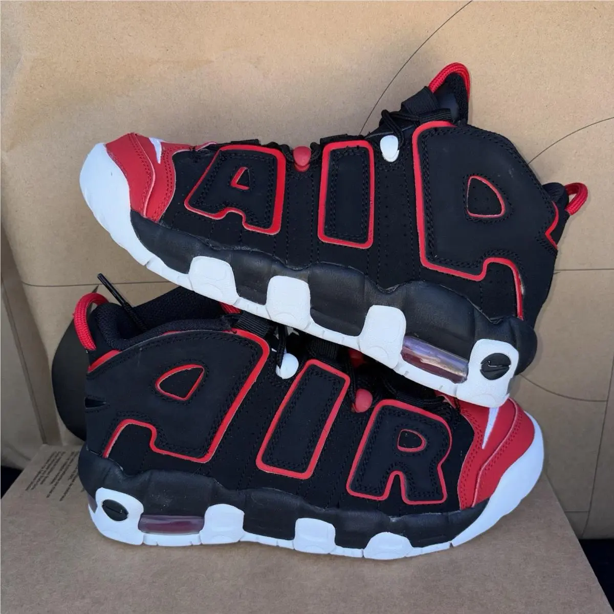 Nike shoes - Nike Air More Uptempo - Air More Uptempo - Black/University Red 0