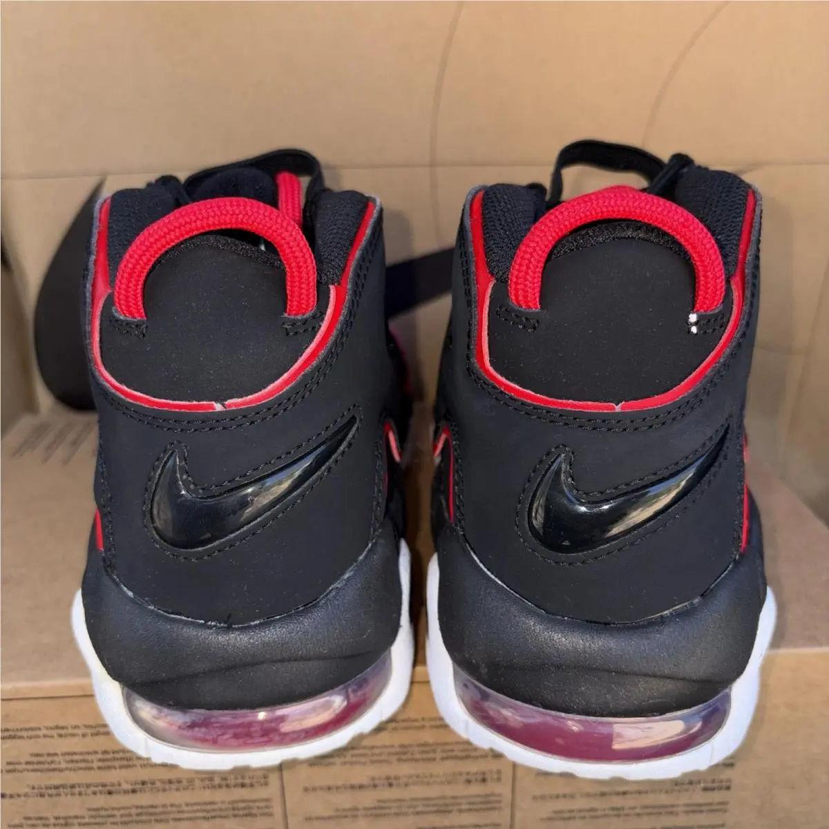 Nike shoes - Nike Air More Uptempo - Air More Uptempo - Black/University Red 3