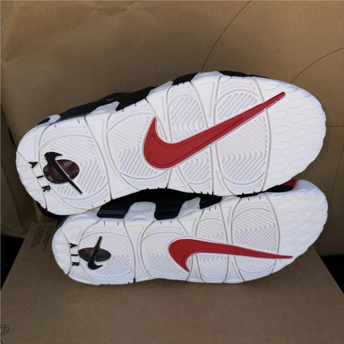 Nike shoes - Nike Air More Uptempo - Air More Uptempo - Black/University Red 4