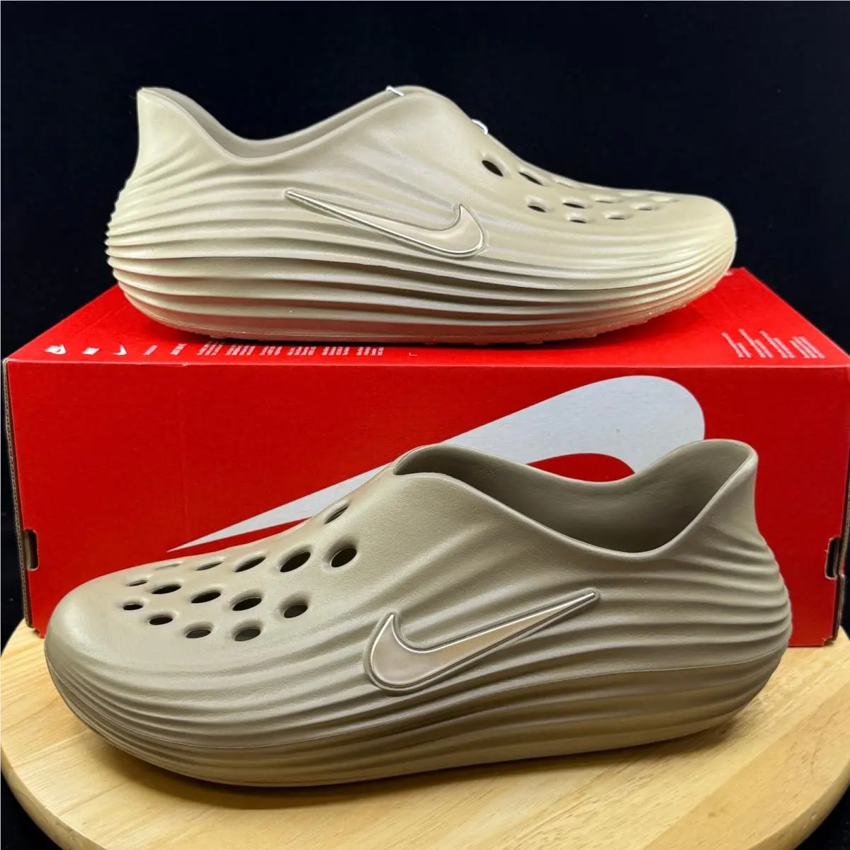 Nike Reactx Rejuvenate Khaki Brown HV5060-200 Men`s Sizes 12 Tan Brown