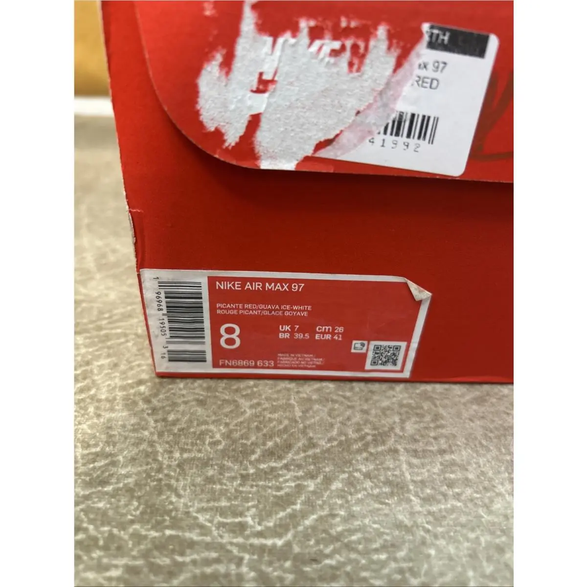 Nike shoes - Nike Air Max 97 - Air Max - FN6869-633 - White, Red (UPC: 0196968195053) 8