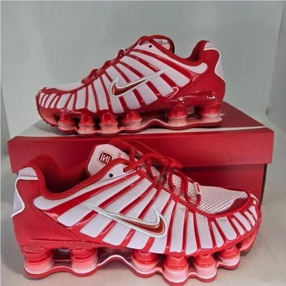 Shox TL Pink Foam Habanero Red White IQ5090-663 Womens Size 7.5 Sneakers by Nike