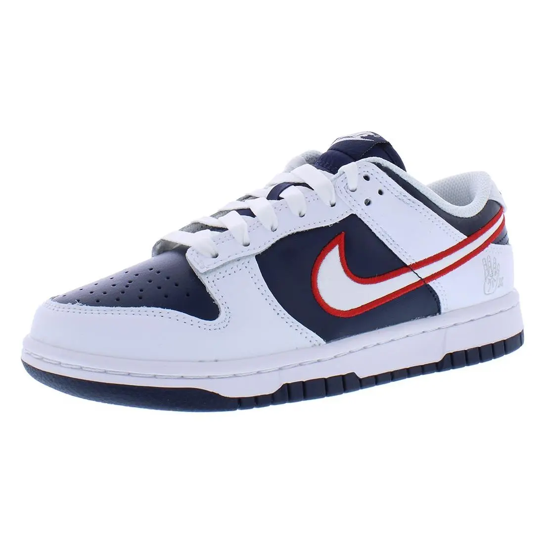 Nike Dunk Low Premium Womens Shoes Size 6 Color: White/university Red/obsidian