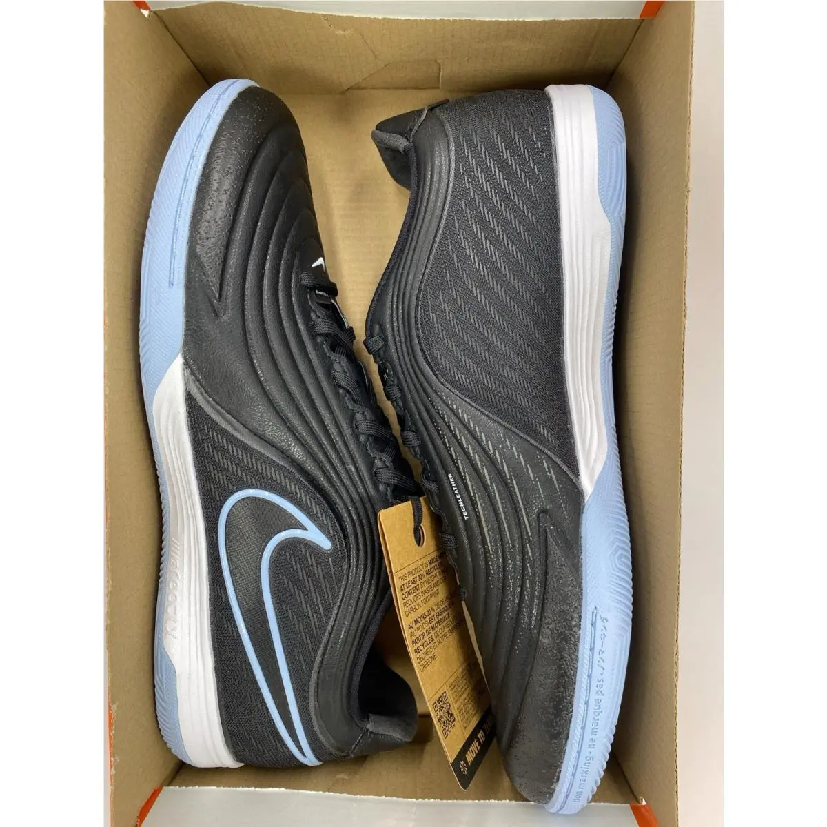 Nike shoes - Nike Tiempo Reactgato - Tiempo Reactgato - HQ3159 040 - Black/Obsidian-Ice Blue (UPC: 198726437948) 7