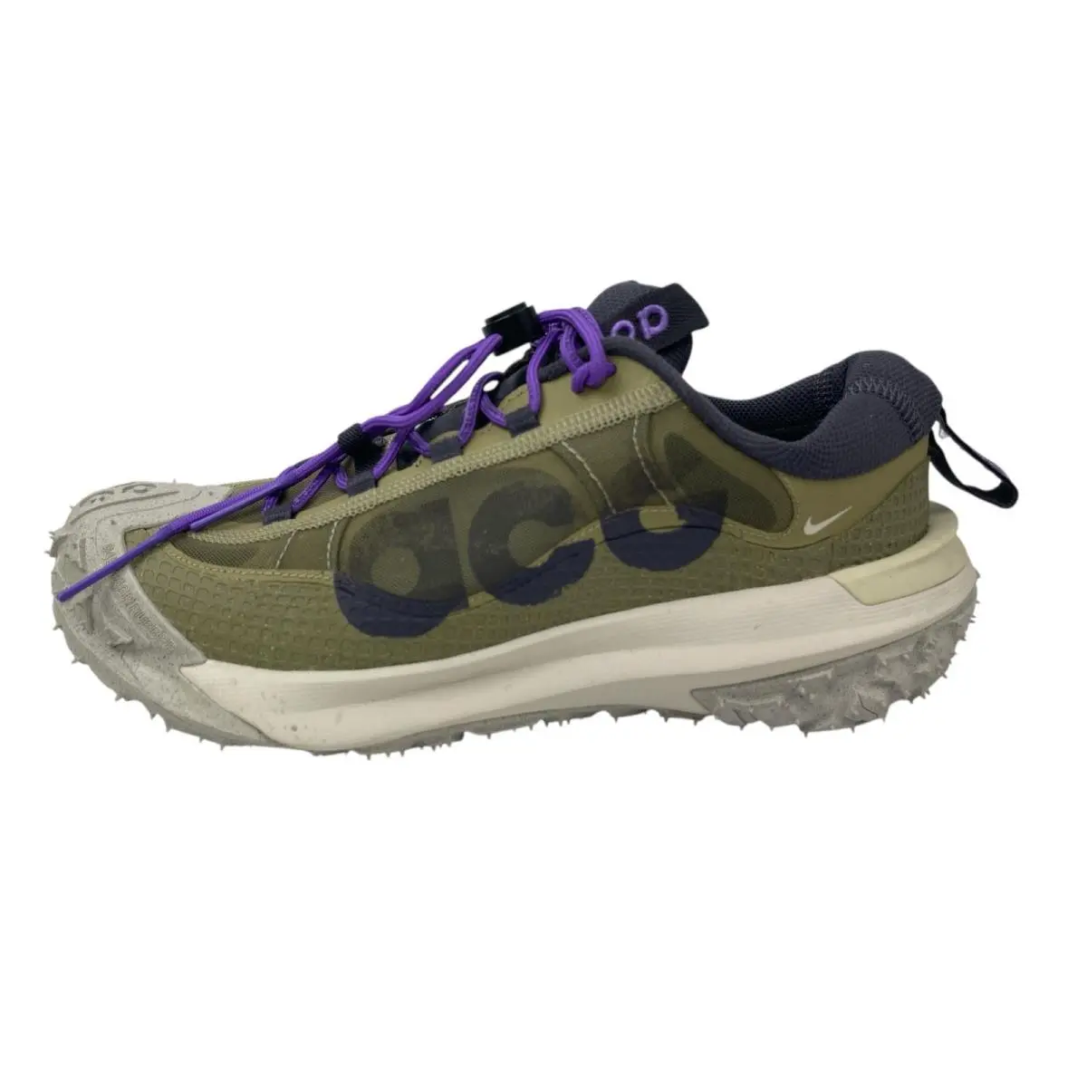 Nwot Nike Acg Mountain Fly 2 Khaki Low Top Lace Up Athletic Sneakers Shoes Sz 7