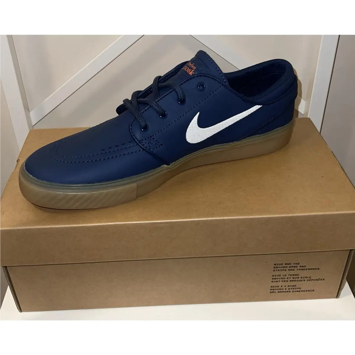 Nike shoes - Nike Stefan Janoski - Stefan Janoski - FJ1675-400 - Blue, Manufacturer: Navy/White/Navy/Gum Light Brown/Midnight Navy/Safety Orange 0