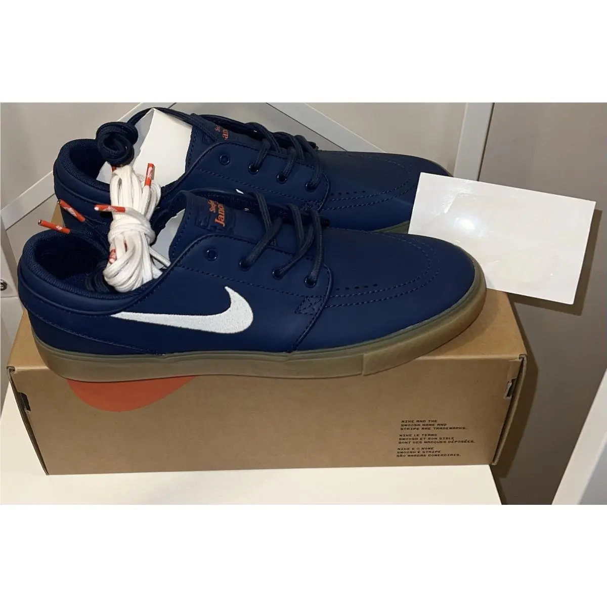 Nike shoes - Nike Stefan Janoski - Stefan Janoski - FJ1675-400 - Blue, Manufacturer: Navy/White/Navy/Gum Light Brown/Midnight Navy/Safety Orange 2