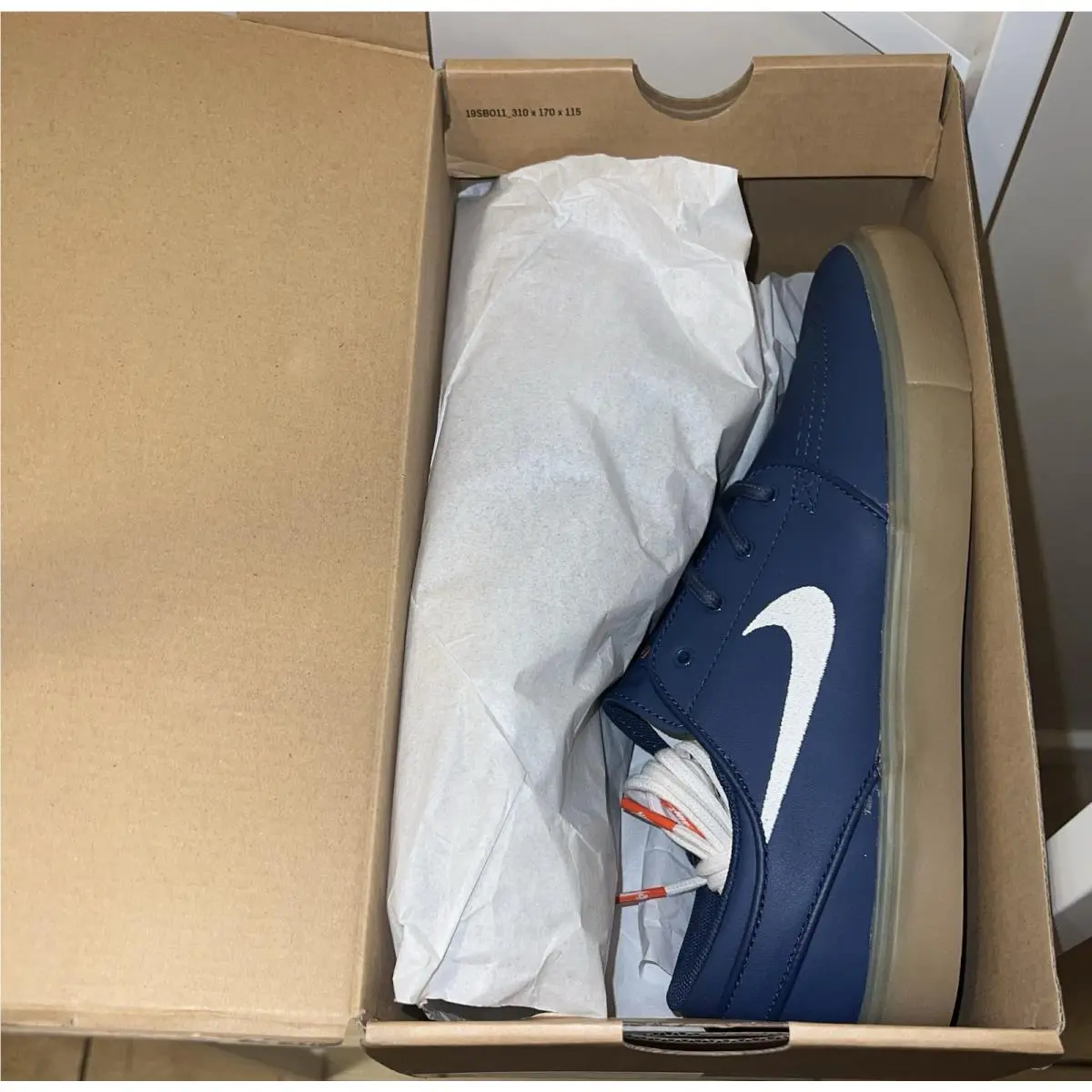 Nike shoes - Nike Stefan Janoski - Stefan Janoski - FJ1675-400 - Blue, Manufacturer: Navy/White/Navy/Gum Light Brown/Midnight Navy/Safety Orange 1