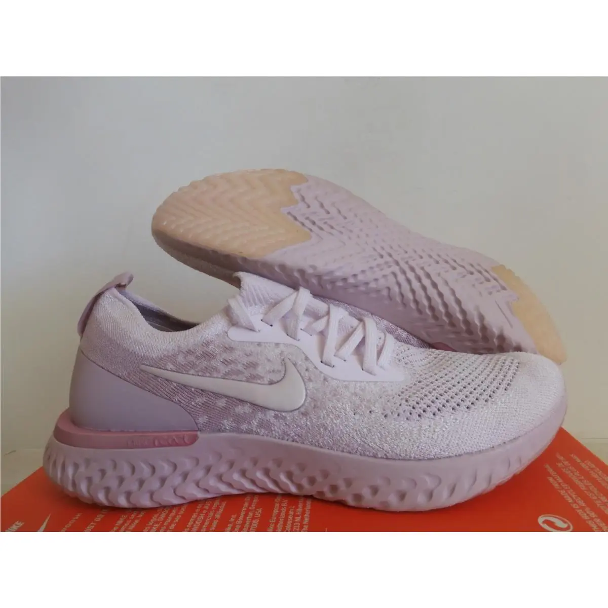 Nike Epic React Flyknit Pearl Pink-pearl Pink Womens Sz 10.5 AQ0070-600