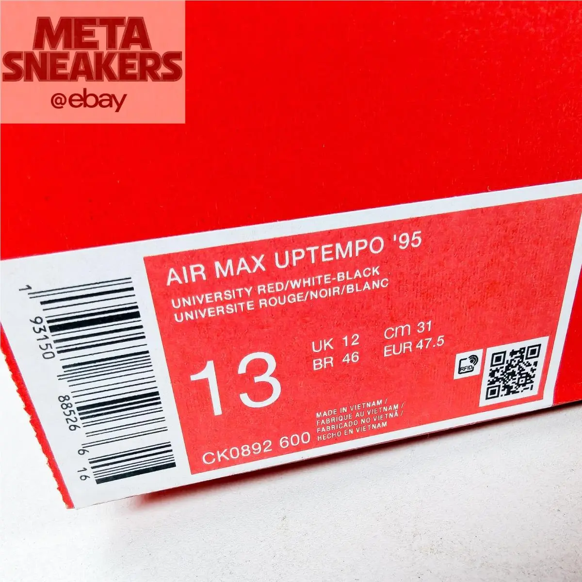 Nike shoes - Nike Air Max Uptempo - Air Max Uptempo - CK0892-600 - Red 0