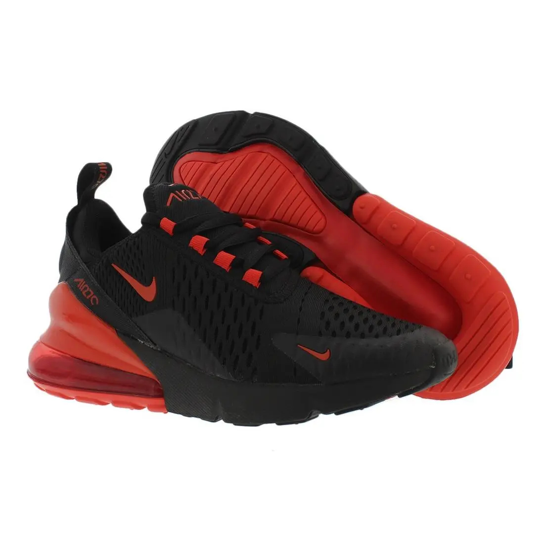 Nike Air Max 270 GS Boys Shoes Size 5.5 Color: Black/chile Red/chile Red
