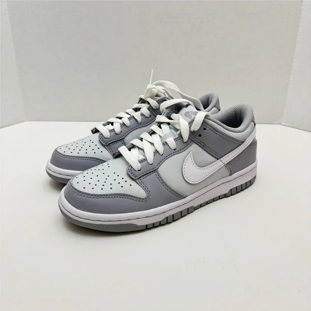Nike Dunk Low Two Toned Grey Pure Platinum Wolf Grey DH9765-001 GS Size 4Y
