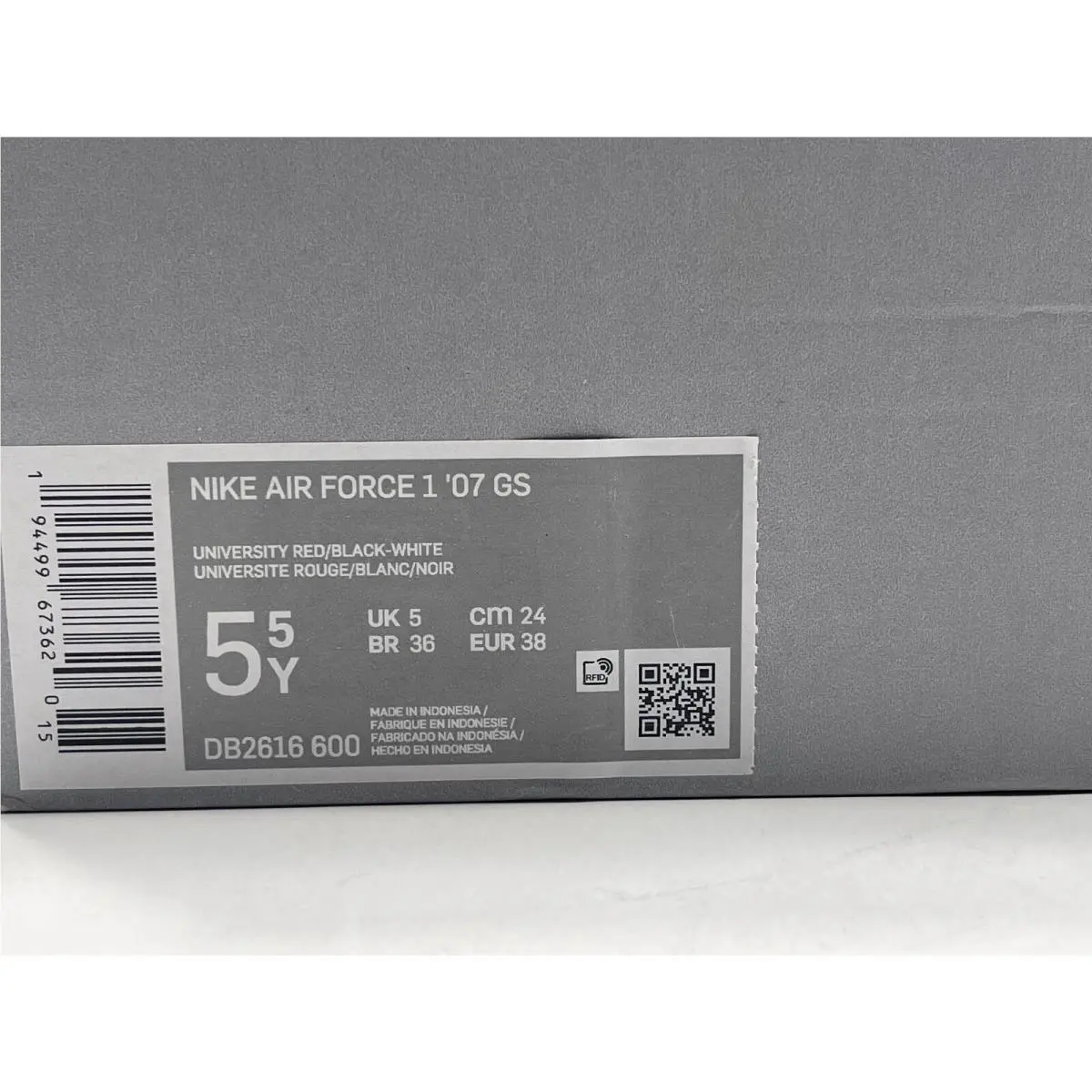 Nike shoes - Nike Air Force 1 `07 - UNIVERSITY RED (UPC: 194499673620) 8
