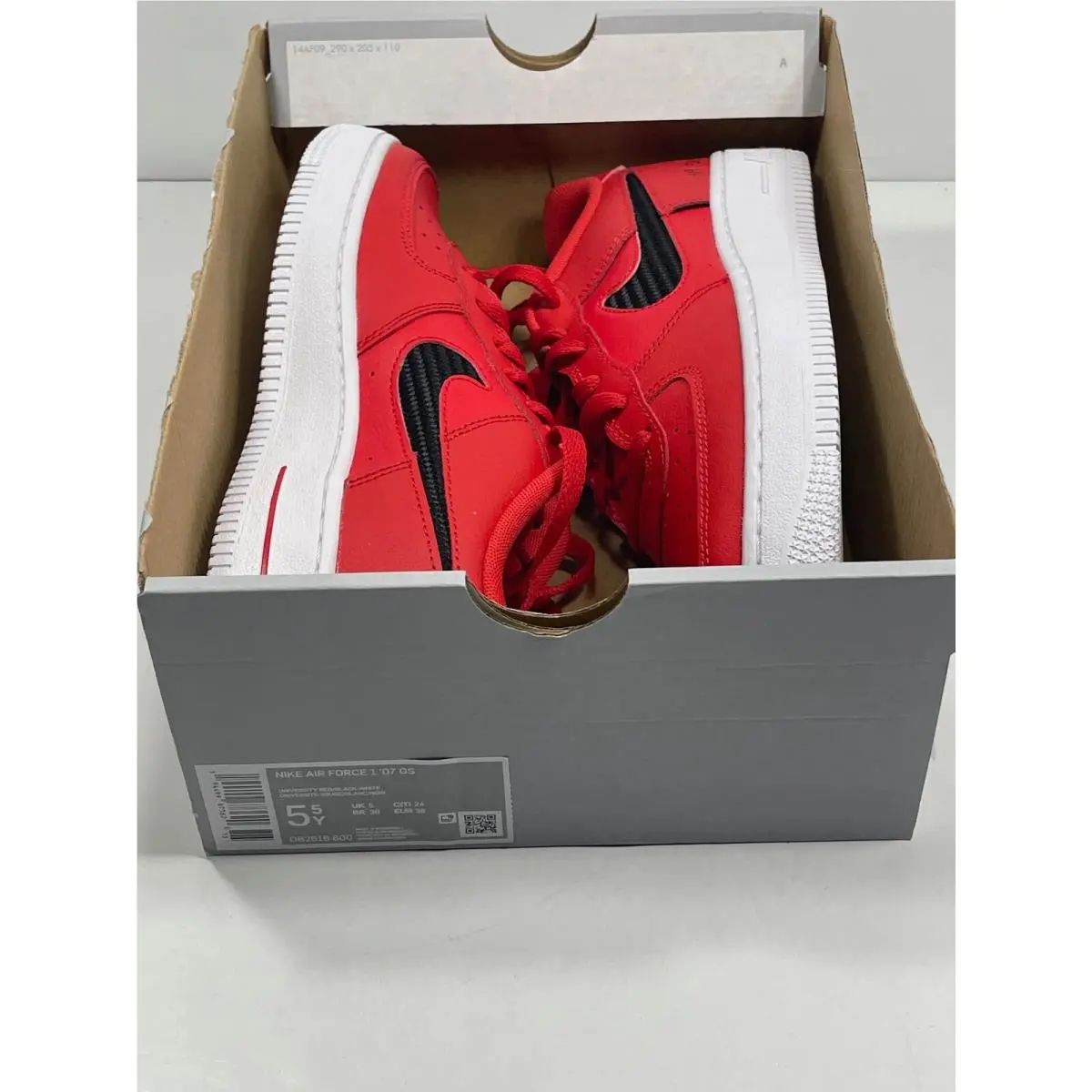 Nike shoes - Nike Air Force 1 `07 - UNIVERSITY RED (UPC: 194499673620) 7