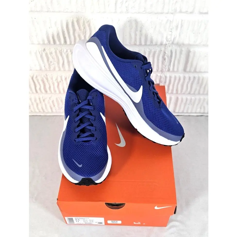 Nike Revolution 8 Deep Royal Blue Indigo White Men`s 9.5 Shoes HJ9198-401