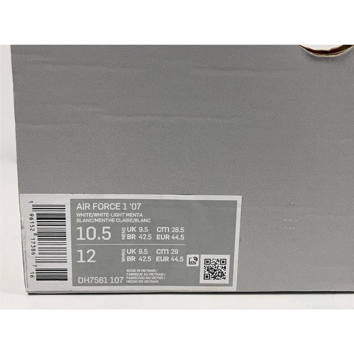 Nike shoes - Nike Air Force 1 `07 - DH7561-107 - White Light Menta (UPC: 196152173867) 10