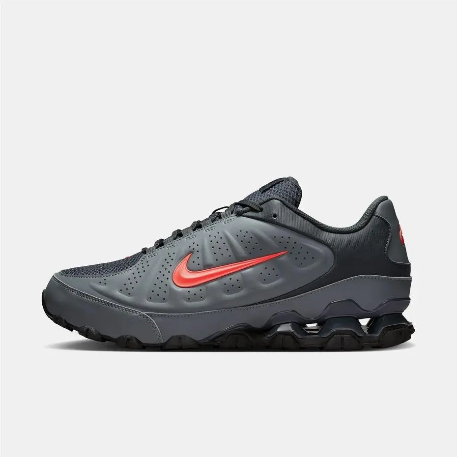 Nike Reax 8 Nsw SL Men’s Size 9.5 Smoke Grey Bright Crimson IR5118-002 Box