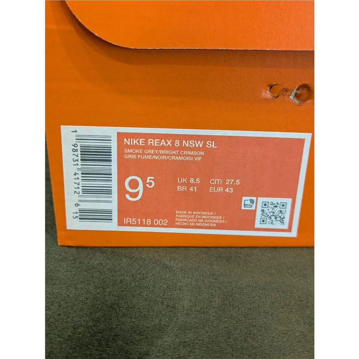 Nike shoes - Nike Reax 8 - Reax - IR5118-002 - Gray 5