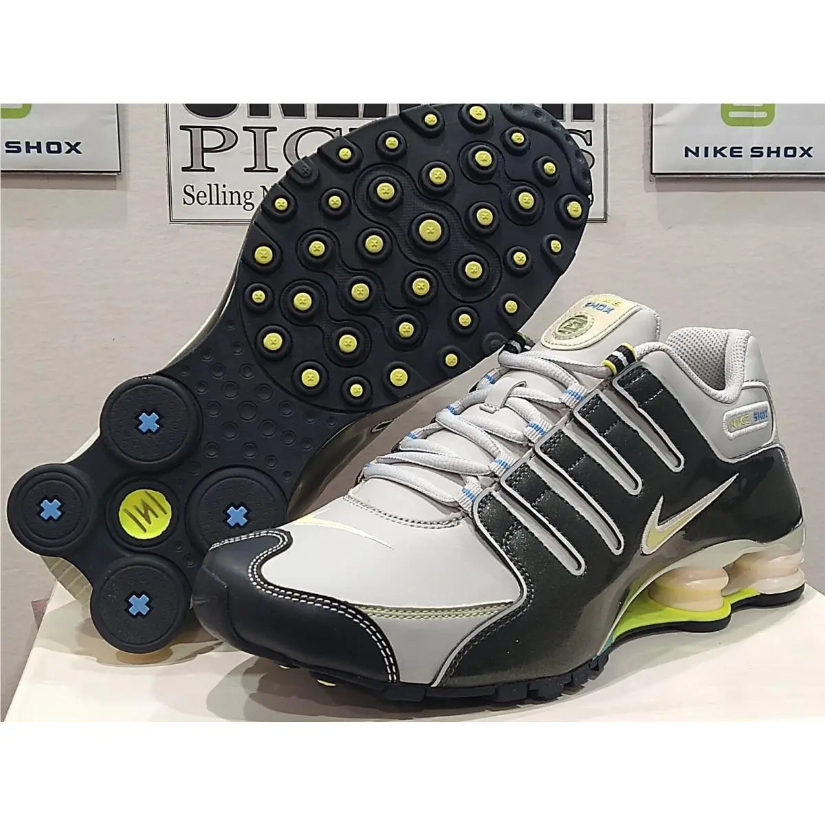 Nike shoes - Nike Shox NZ SL - Shox - 366571-071 - Grey / Ultramarine (UPC: 883412303705) 21