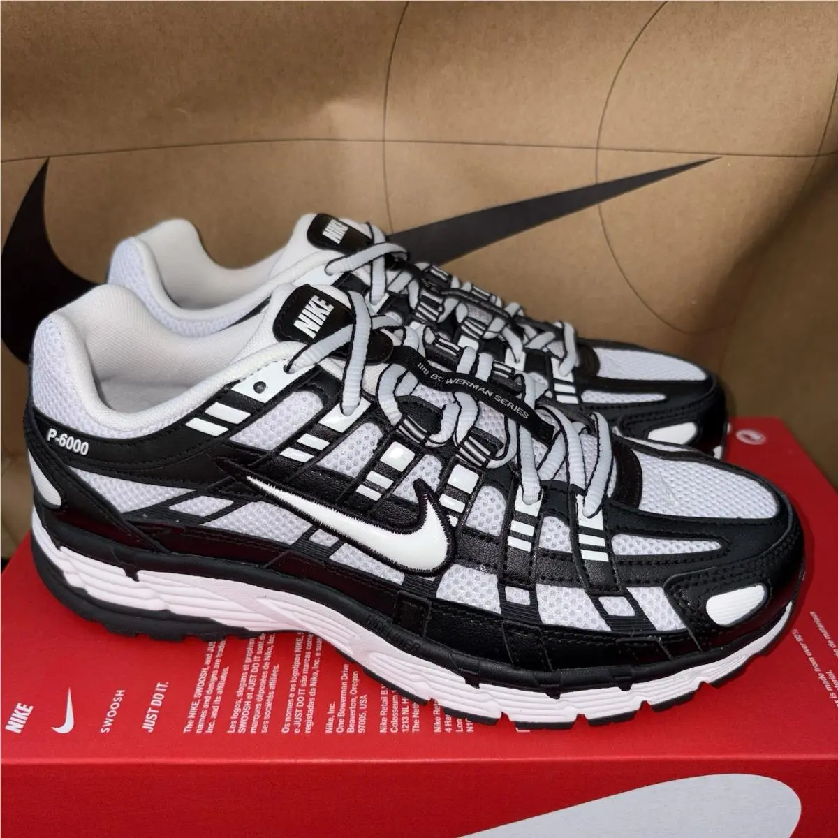 Nike P-6000 Black Muslin White Nby BV1021-011 Women Size 9