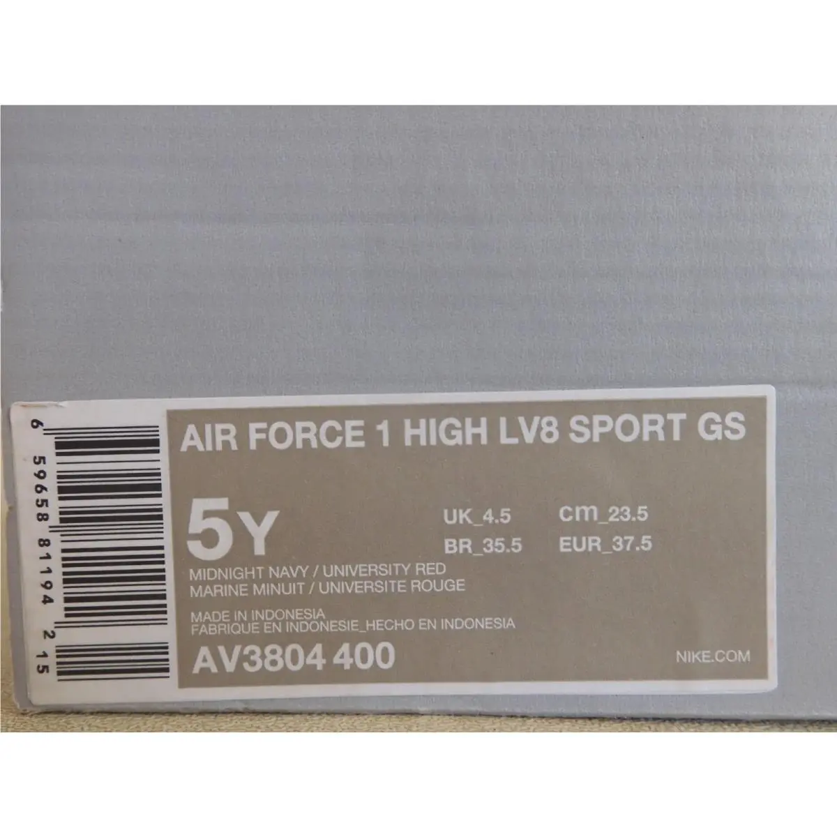 Nike shoes - Nike Air Force 1 High `07 Lv8 - AV3804 400 - Red (UPC: 659658811942) 6