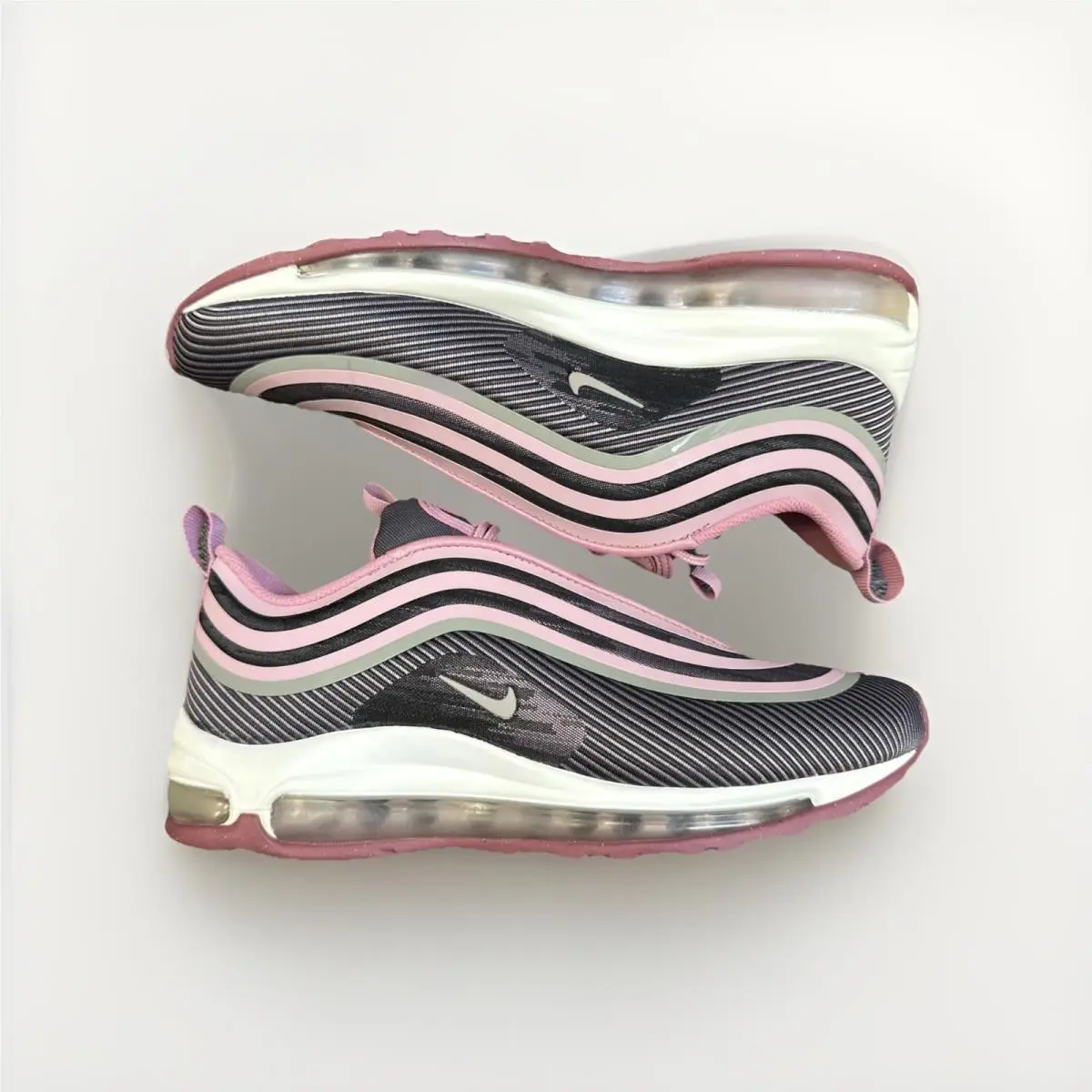 Nike Air Max 97 UL 17 GS Elemental Pink Black Sneakers 6.5Y 917998-601