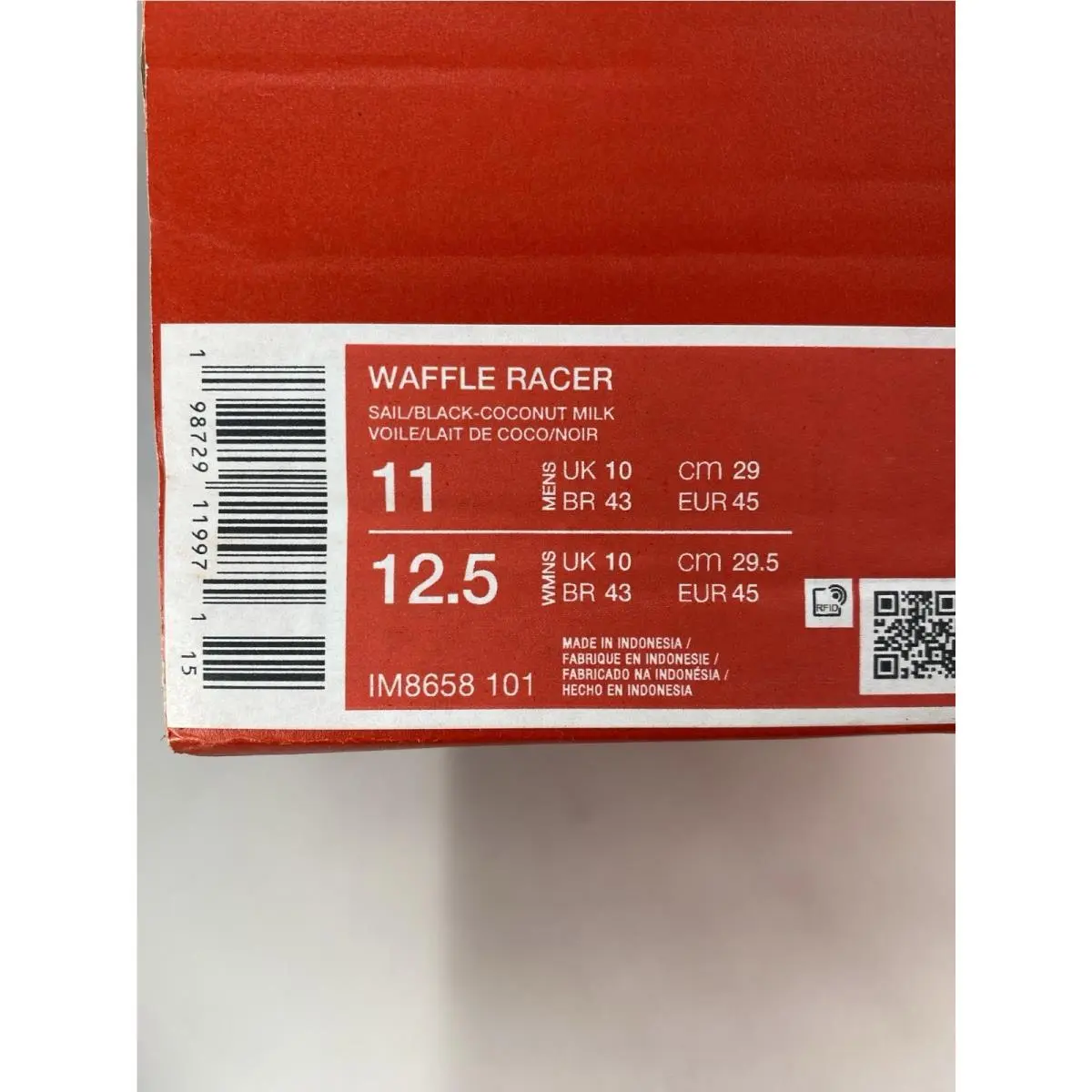 Nike shoes - Nike Waffle Racer - Waffle Racer - IM8658 101 - Sail/Black-Coconut Milk (UPC: 198729119971) 8