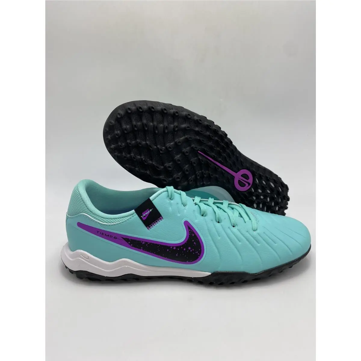 Nike Legend 10 Academy TF Turquoise Black Fuchsia DV4342 300 Men`s Size 7.5
