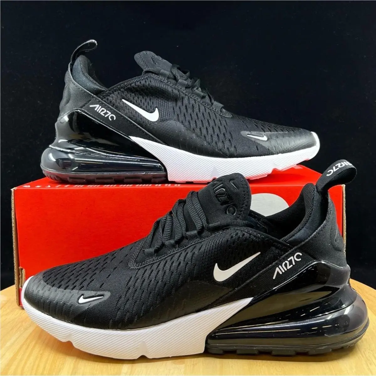 Nike Air Max 270 Black/white-anthracite 943345 001 Size 7y/ Womens 8.5