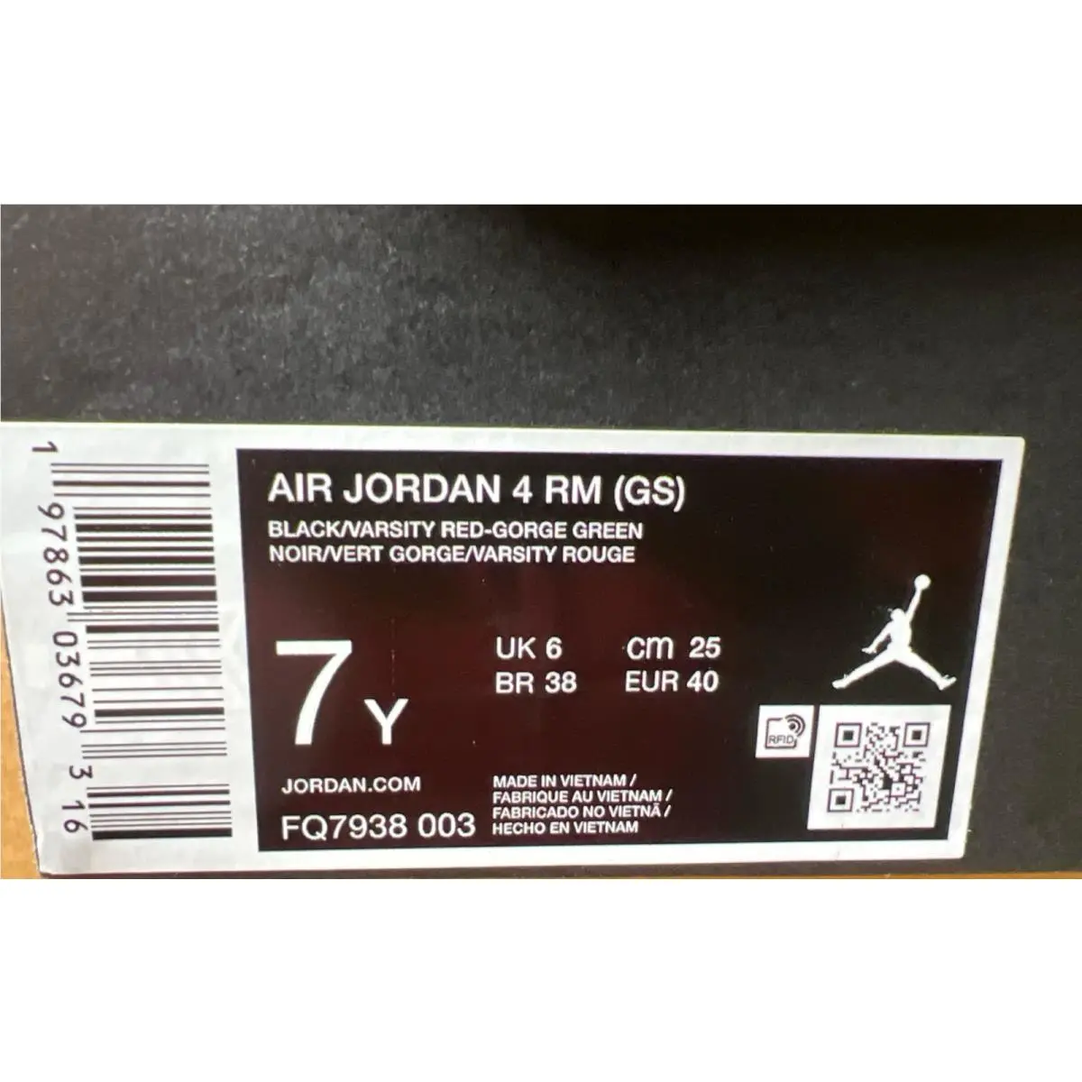 Nike shoes - jordan 4 rm - Black (UPC: 0197863036793) 8