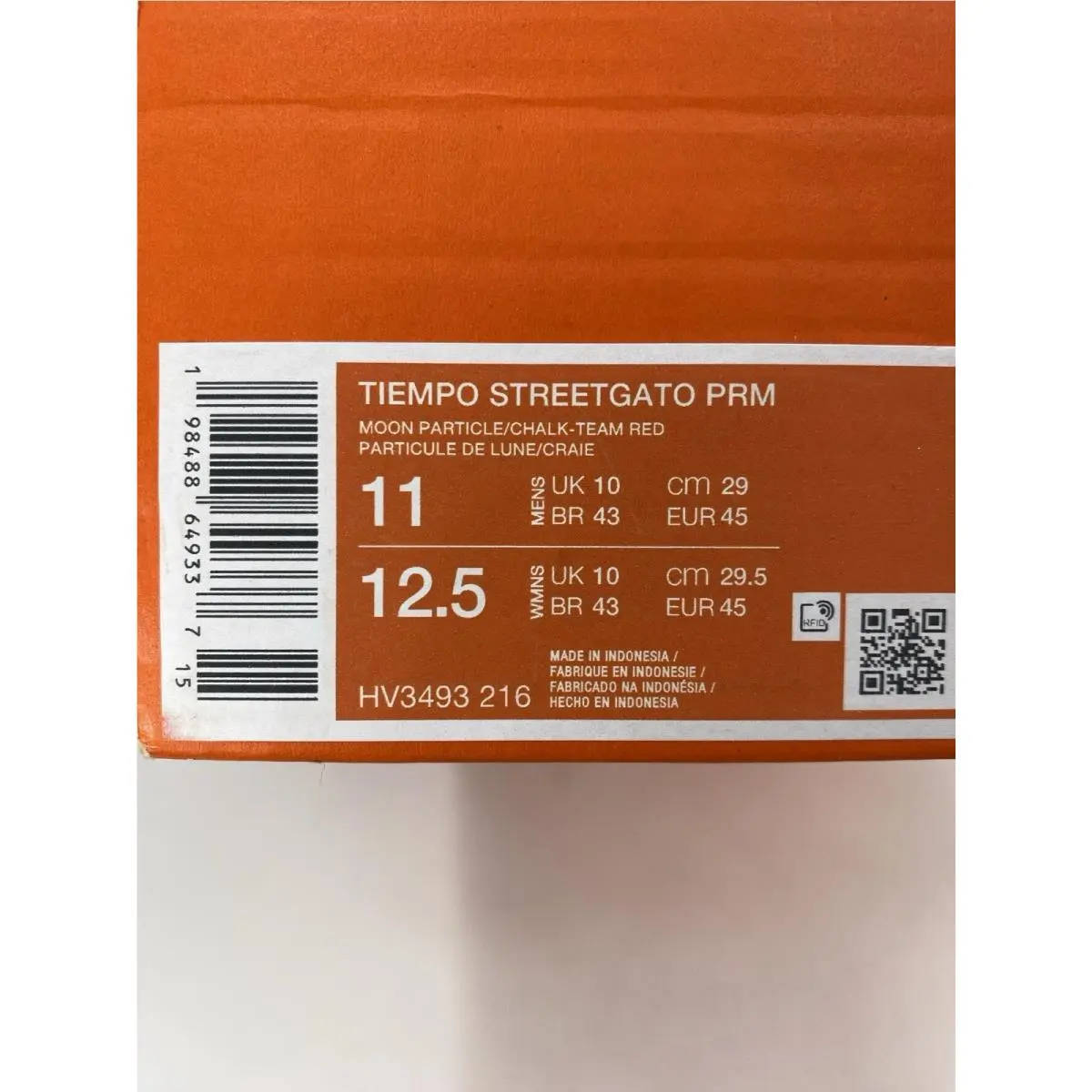 Nike shoes - Nike Tiempo Streetgato - Tiempo Streetgato - HV3493 216 - Moon Particle/Chalk-Team Red (UPC: 198488649337) 8