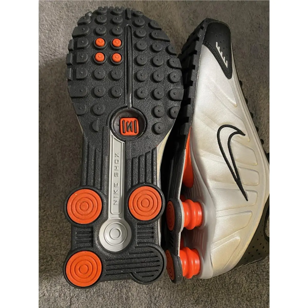 Nike shoes - Nike Shox R4 - Shox - Silver 0