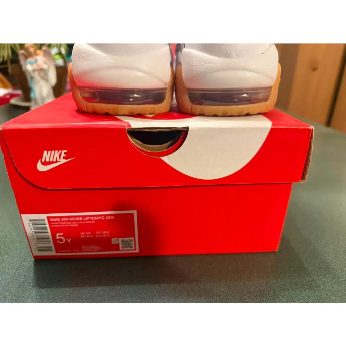 Nike shoes - Nike Air More Uptempo GS - White (UPC: 196975931576) 5