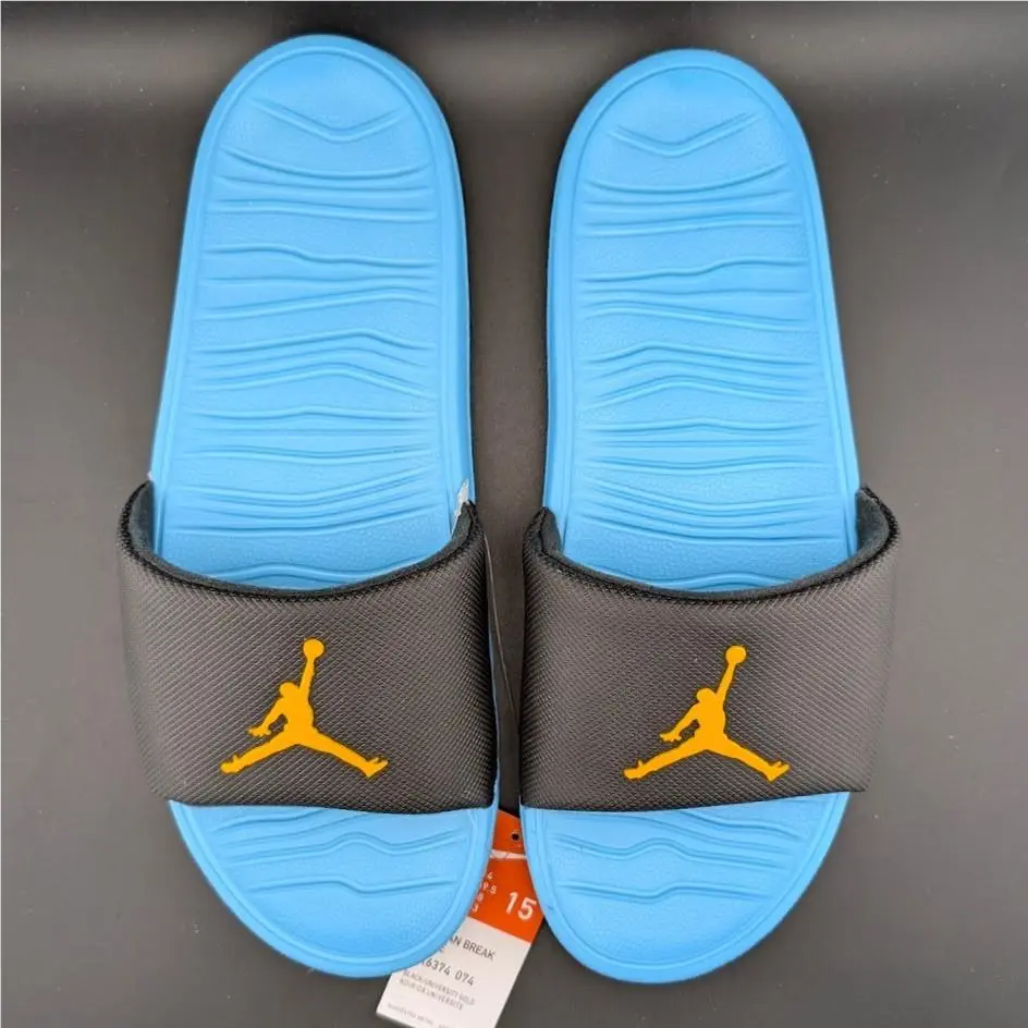 Nike shoes - Jordan Break Slide - Break Slide - AR6374-031 - Turquoise / Black / Gold (UPC: 192502552313) 8