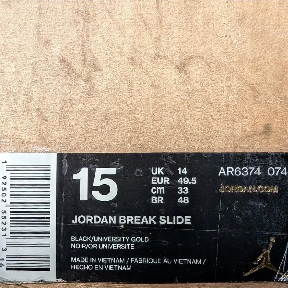 Nike shoes - Jordan Break Slide - Break Slide - AR6374-031 - Turquoise / Black / Gold (UPC: 192502552313) 9