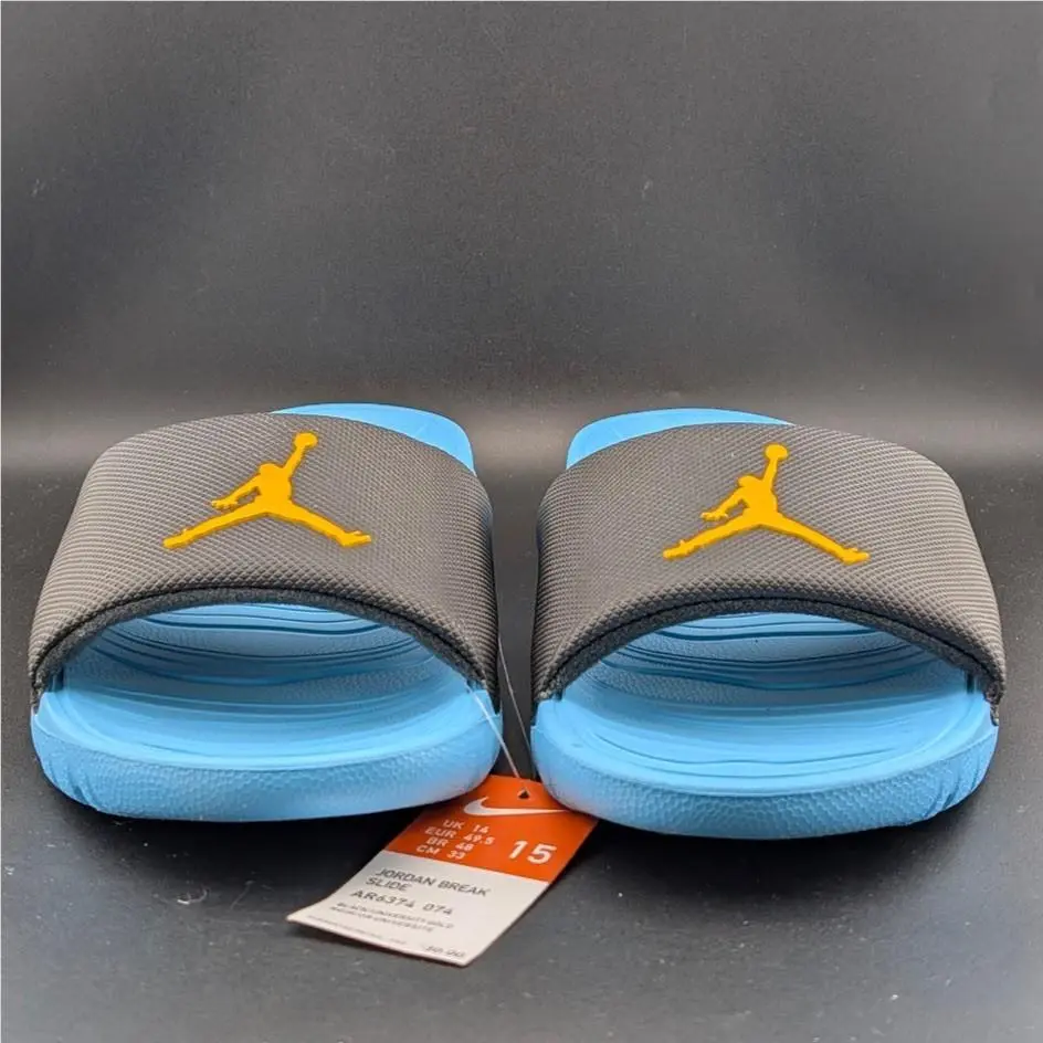 Nike shoes - Jordan Break Slide - Break Slide - AR6374-031 - Turquoise / Black / Gold (UPC: 192502552313) 6