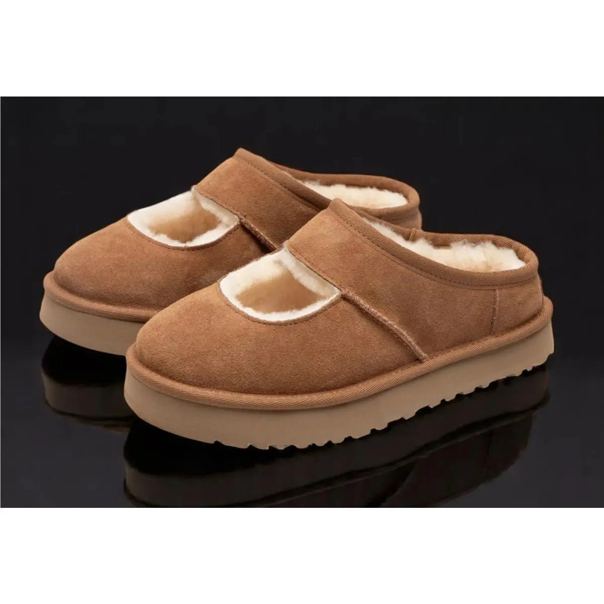 UGG shoes - Ugg Bea Mary Jane Kids - 1166552K-CHE - Brown 5