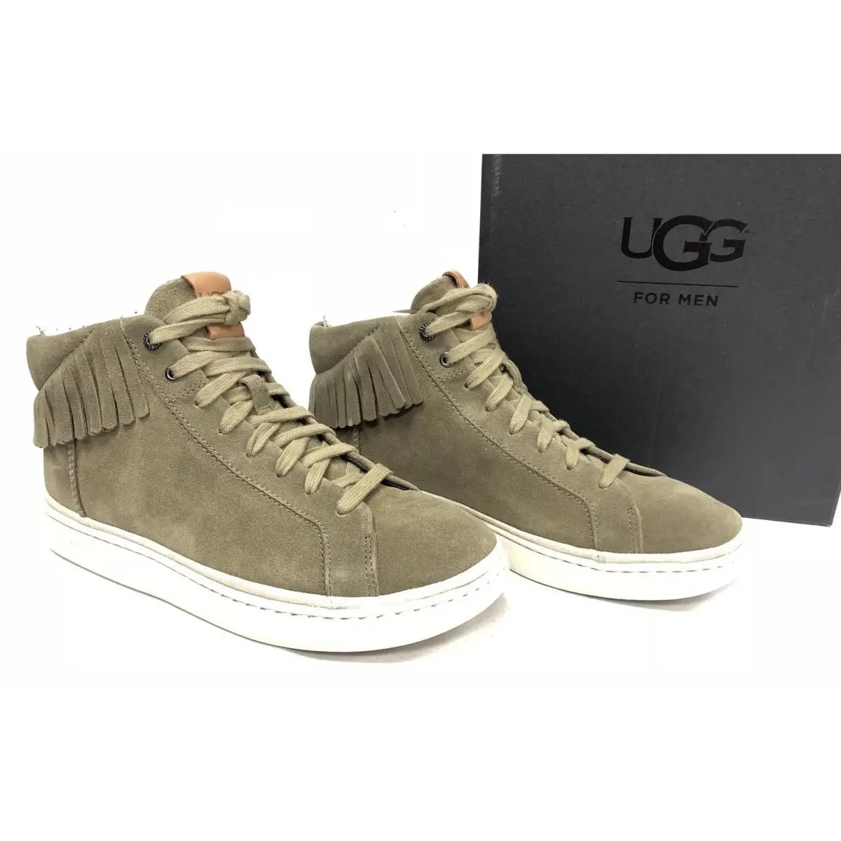 Ugg Cali Sneaker High Fringe Antilope Shoes 1020137 High Top Suede Size 8