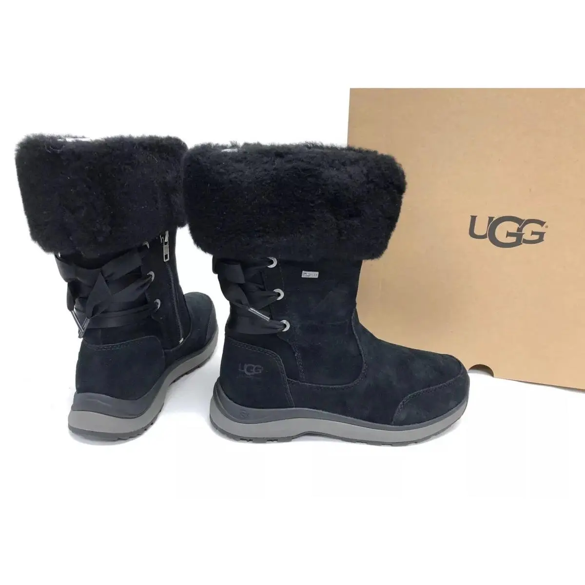 Ugg Australia Ingalls Boot Black 1095140 Women`s Waterproof Winter -32 Size 6.5