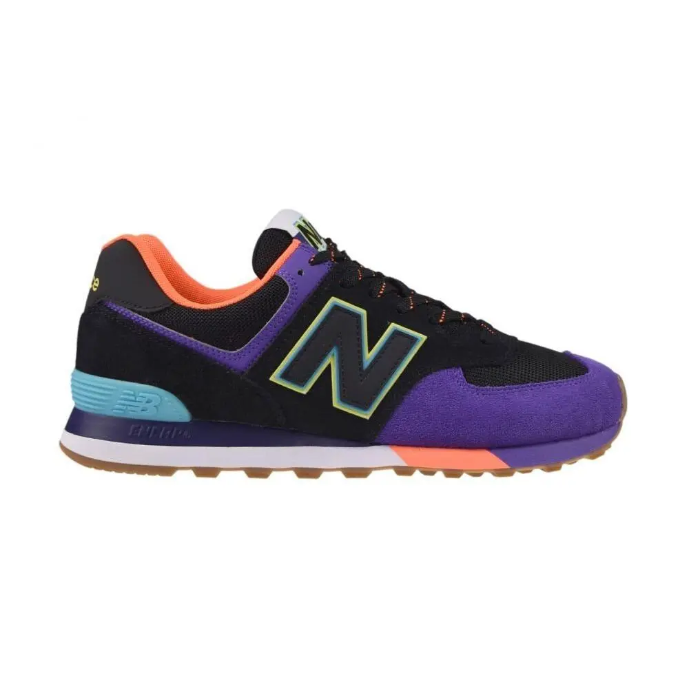 New Balance shoes - Prpl/Blk/Neon 5