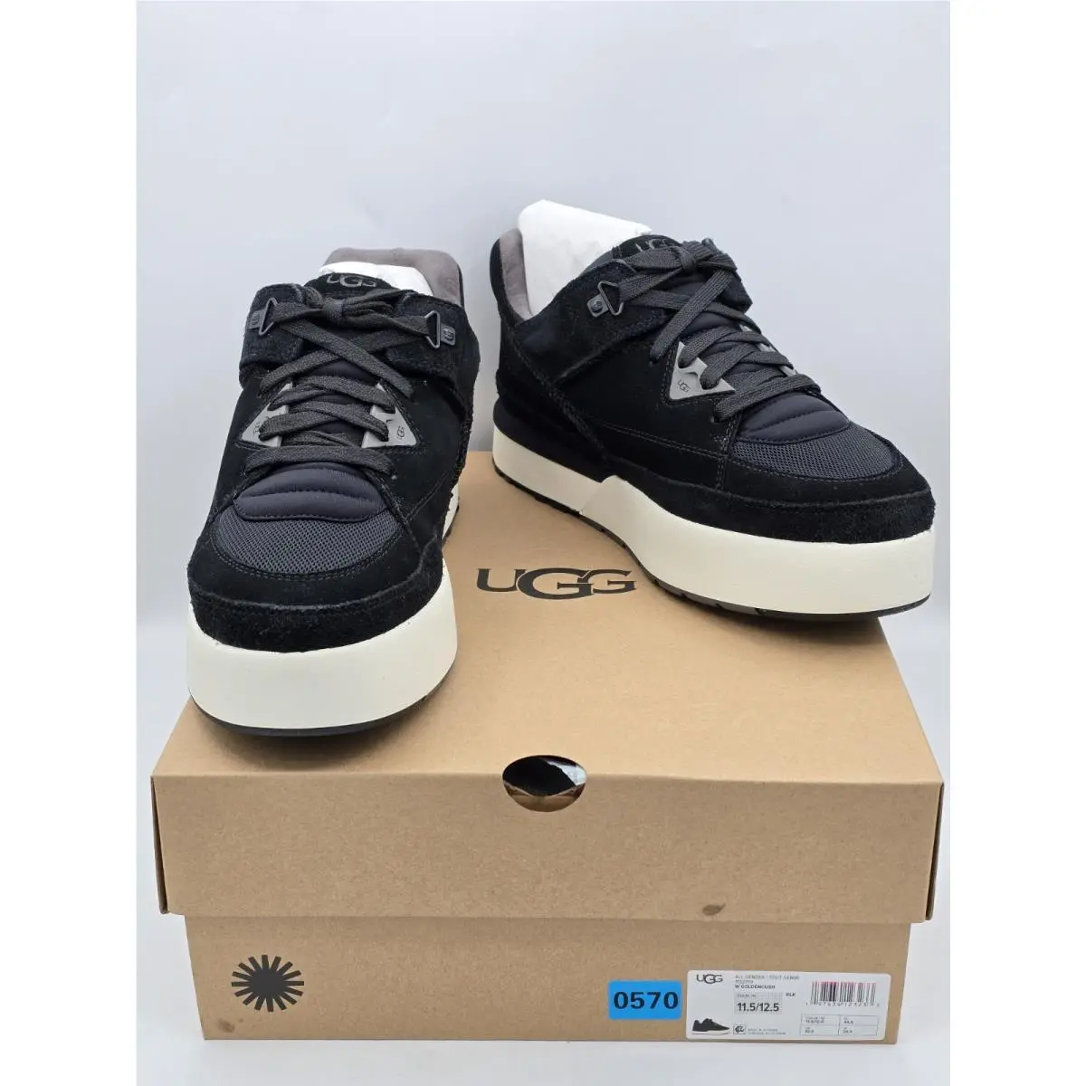 Ugg Unisex Goldencush Sneaker Black 12.5 US Women / 11.5 US Men