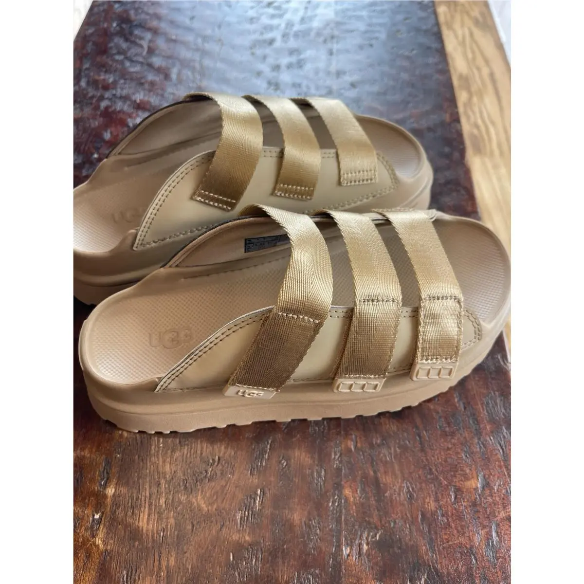 Ugg Wmns Goldenglow Slide Brown - Women`s Size 9 W Box