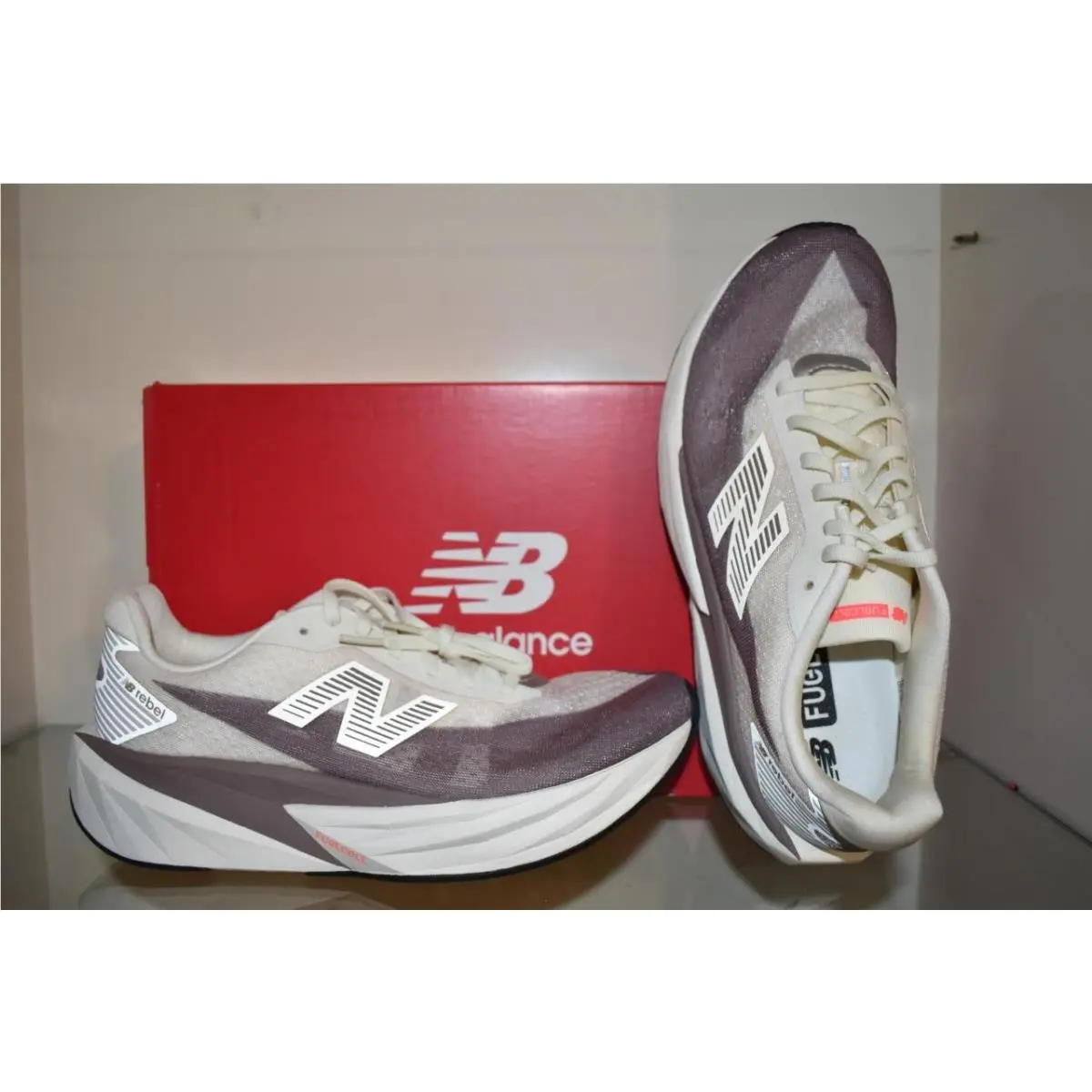 New Balance shoes - New Balance FuelCell Rebel V5 Running Shoes - WFCXLJ5 - Beige 0