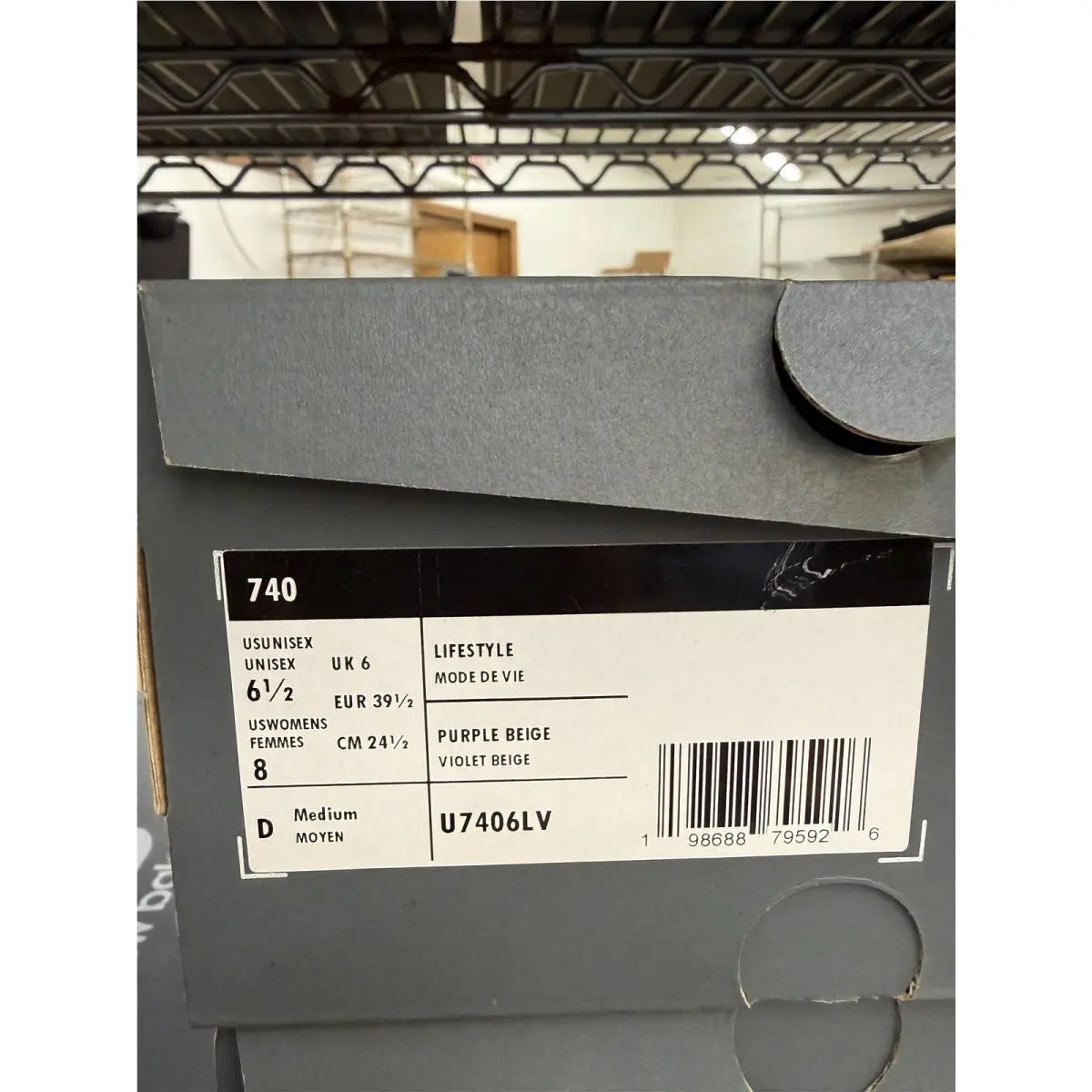 New Balance shoes - 7406 - U7406LV - Purple Beige 7