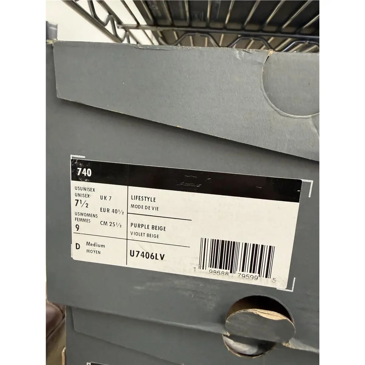 New Balance shoes - 7406 - U7406LV - Purple Beige 9
