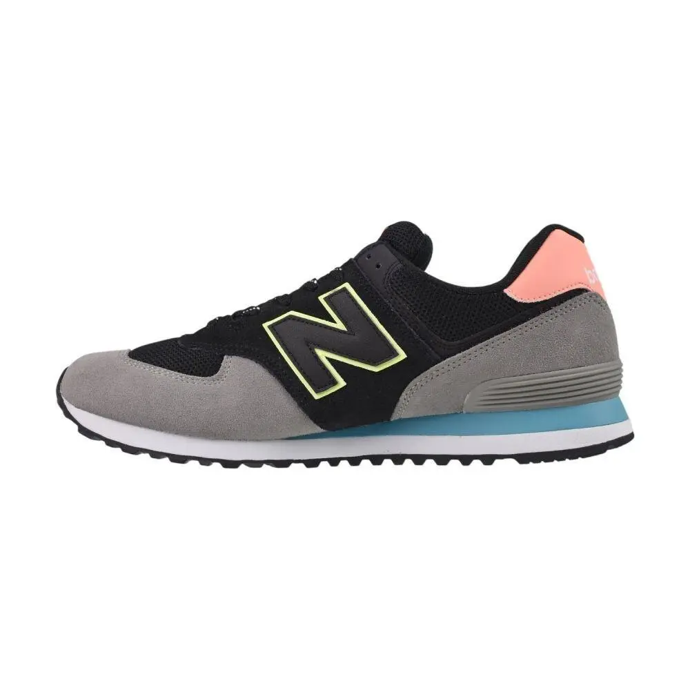 New Balance shoes - Blk/Gry/Neon 8