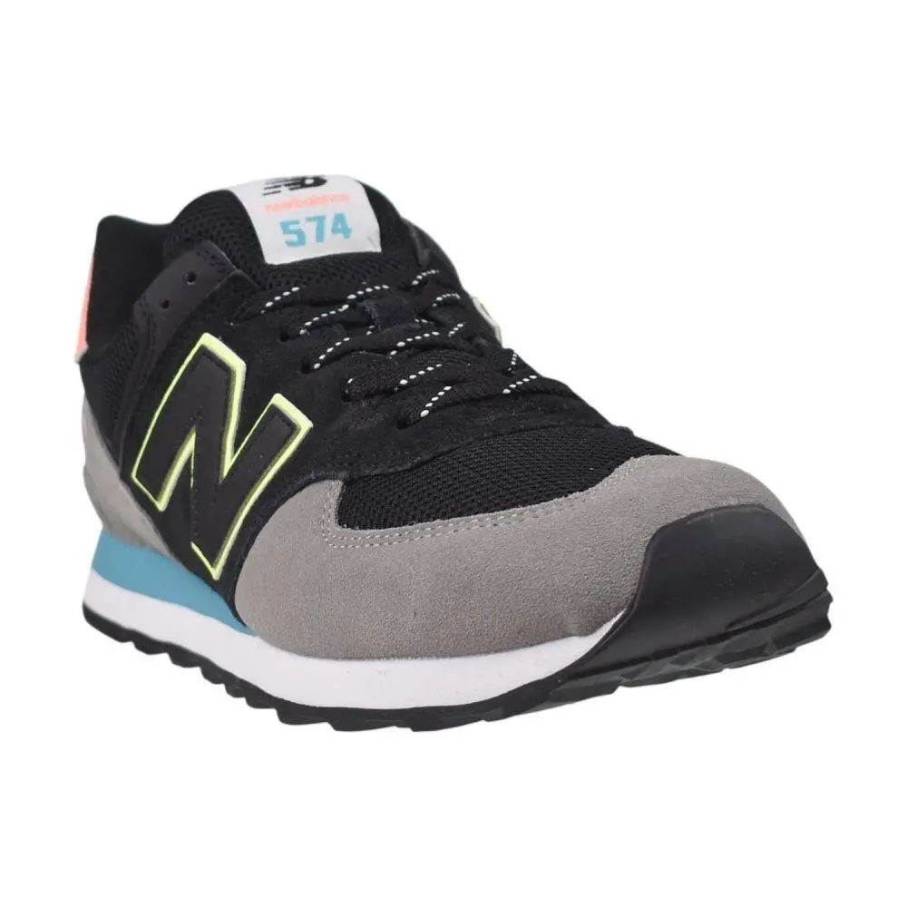 New Balance shoes - Blk/Gry/Neon 6