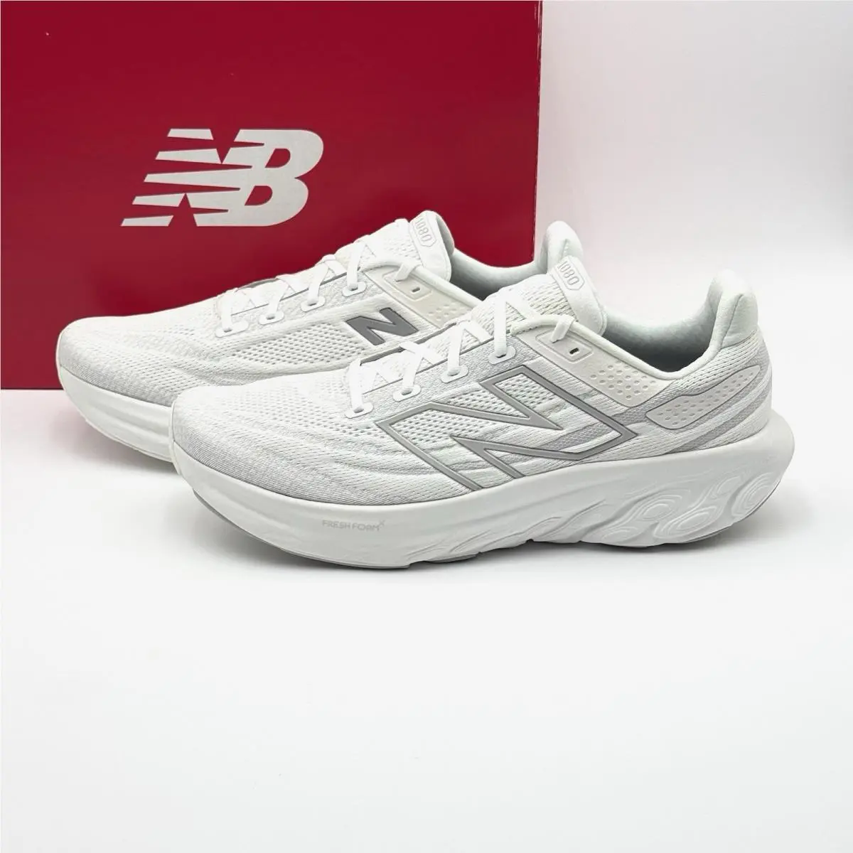 New Balance shoes - New Balance Fresh Foam X 1080v13 - M1080W13 - White, Manufacturer: White/Light Silver Metallic 10