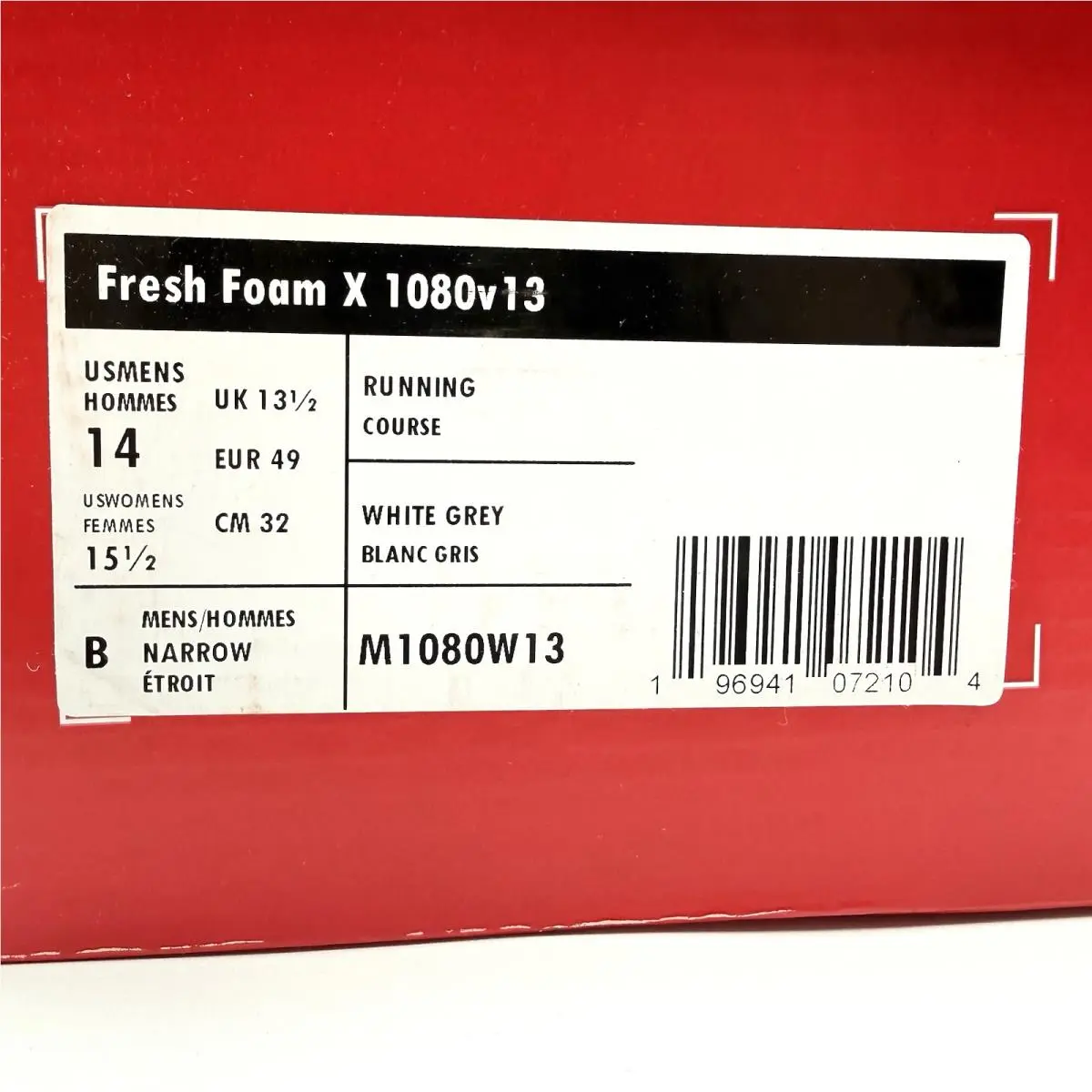 New Balance shoes - New Balance Fresh Foam X 1080v13 - M1080W13 - White, Manufacturer: White/Light Silver Metallic 18