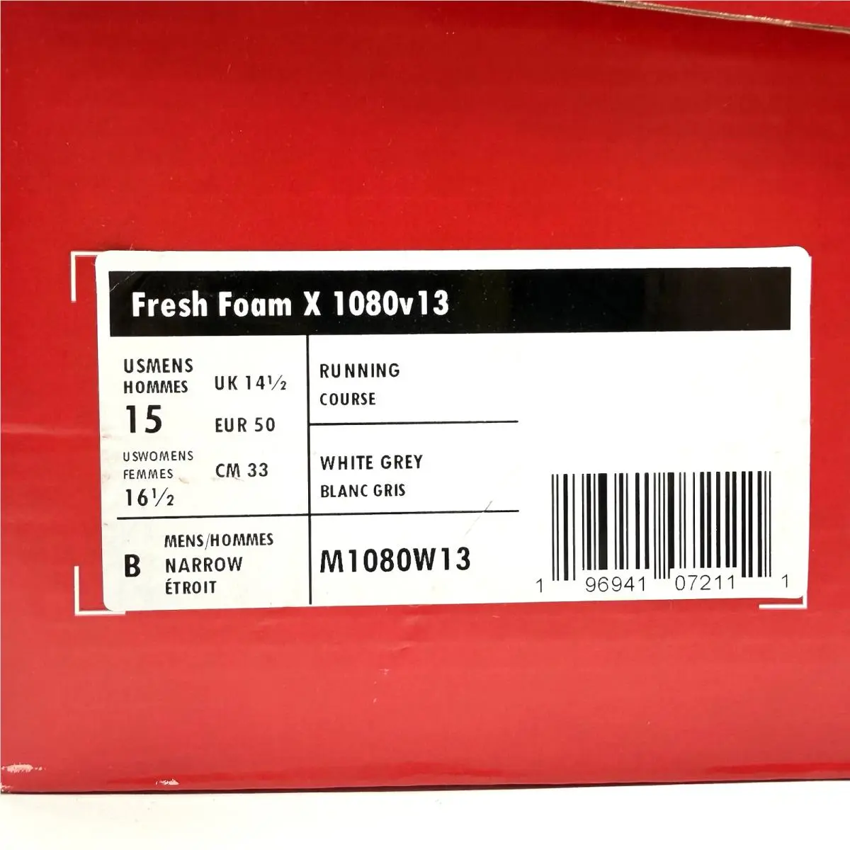 New Balance shoes - New Balance Fresh Foam X 1080v13 - M1080W13 - White, Manufacturer: White/Light Silver Metallic 19